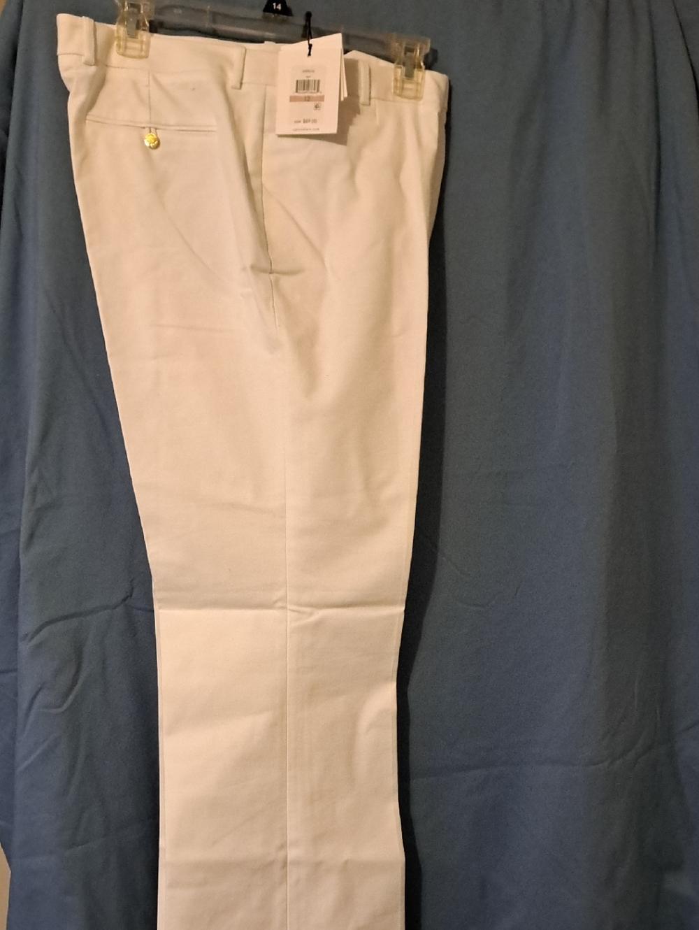 Calvin Klein Bright White Straight Leg Pants
